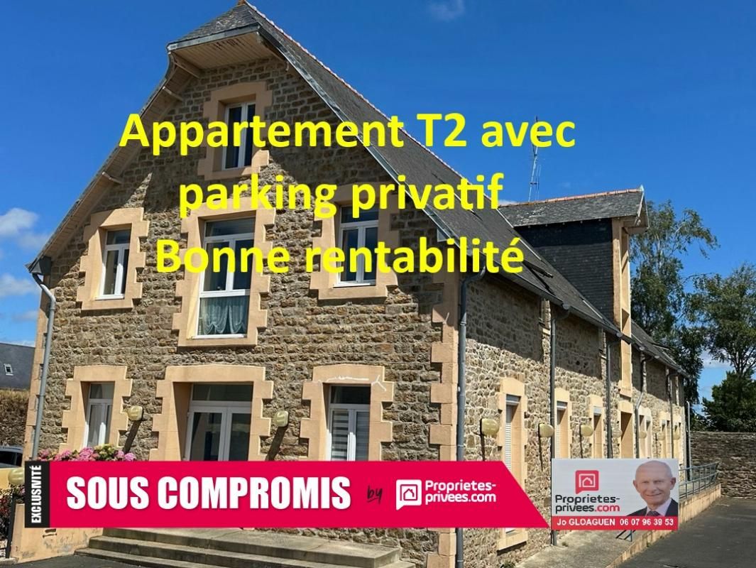 Appartement T2 occupé à Tréguier: 52 m2 avec parking