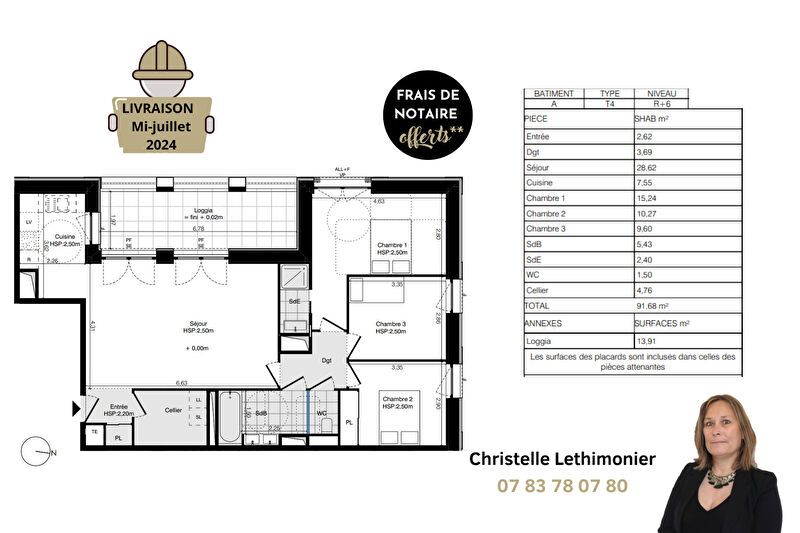 RENNES Appartement Rennes - 4 pièces - 91,68m² 2