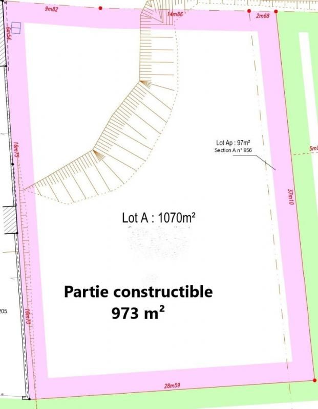 MUZY MUZY 27650 Terrain (1070 m²) - partie constructible de 973 m² - 63990 HAI 2