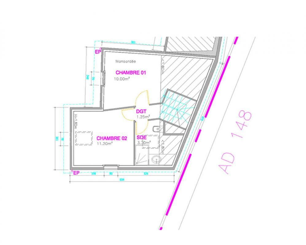 TROUVILLE-SUR-MER Trouville Touques Duplex 3 pièces 54m2 + Jardin 189m2 3