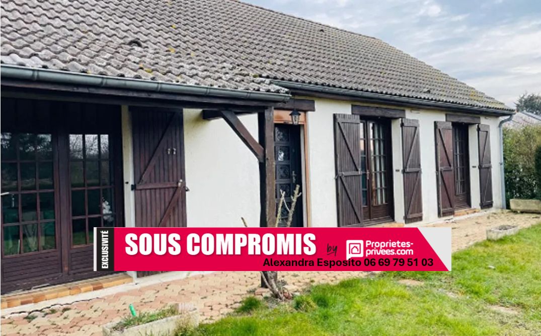 Maison 4 pièces 100 m2 sous-sol total , double garage à Pontgouin, à 5 min de Courville sur Eure