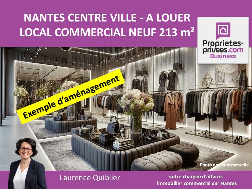 NANTES CENTRE VILLE - LOCAL COMMERCIAL 213.50 m² - PREMIERE OCCUPATION