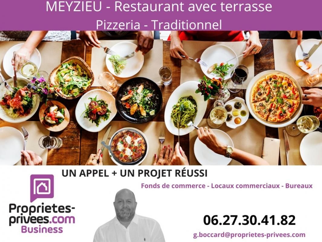 MEYZIEU - RESTAURANT 300 m², TERRASSE, PIZZERIA