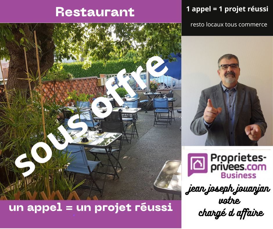 31700 BLAGNAC - RESTAURANT 60 COUVERTS, TERRASSE ET LOGEMENTRestaurant avec logement