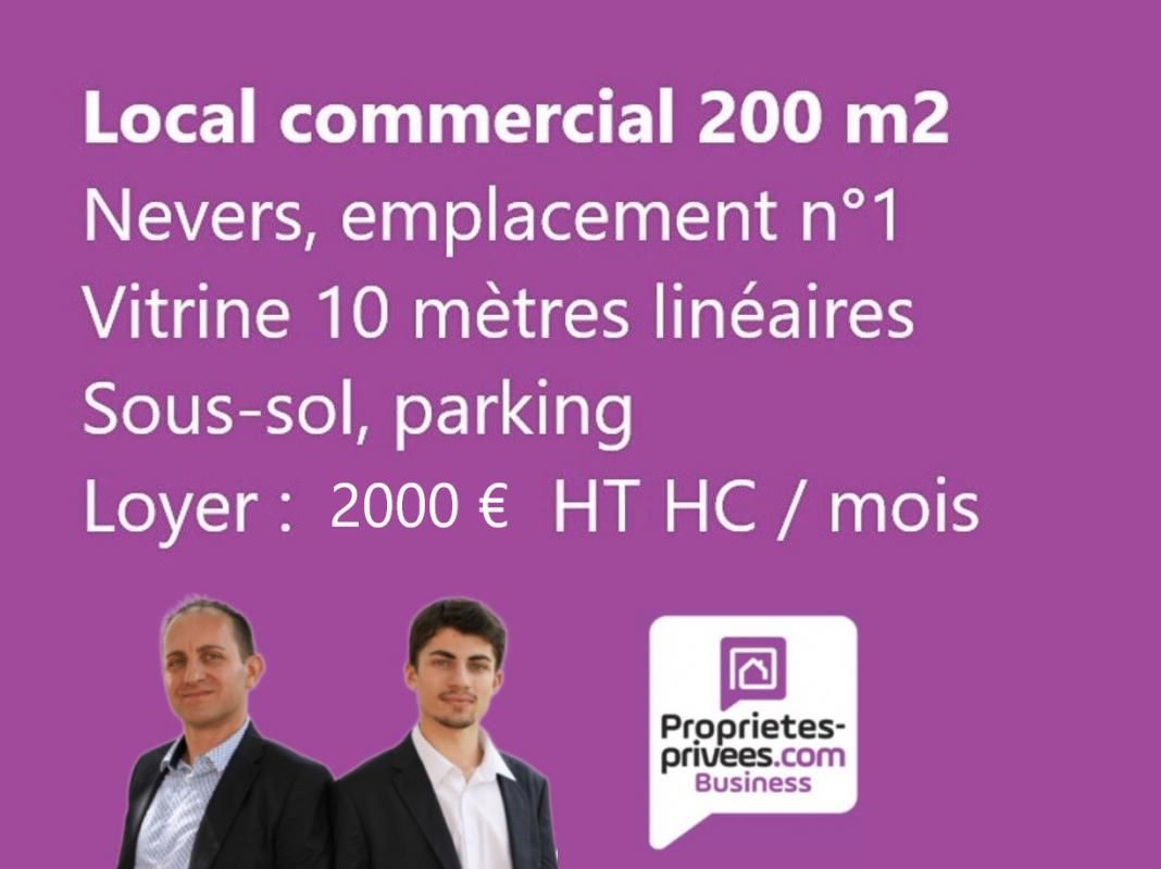 NEVERS, EMPLACEMENT N°1 - LOCATION LOCAL COMMERCIAL