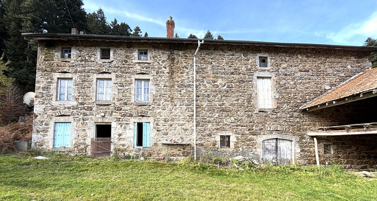 SAINT-ANTHEME A 5mn de SAINT ANTHEME, à la campagne. Ferme en pierre à rénover sur 2300m² de terrain 1