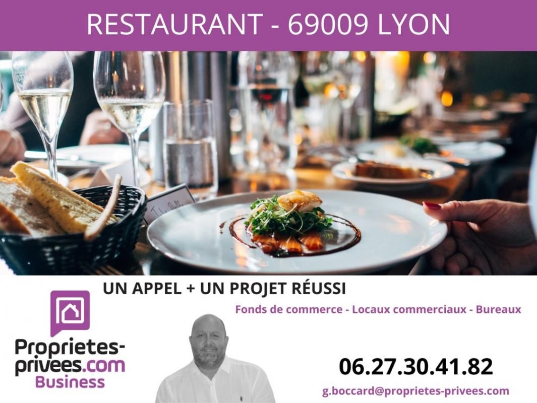 69009 LYON - BAR, RESTAURANT avec TERRASSE