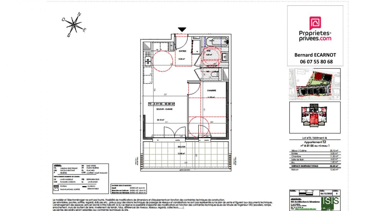 SAINT-PAUL-DE-VARCES Appartement T2 St Paul De Varces 42.6 m2 4