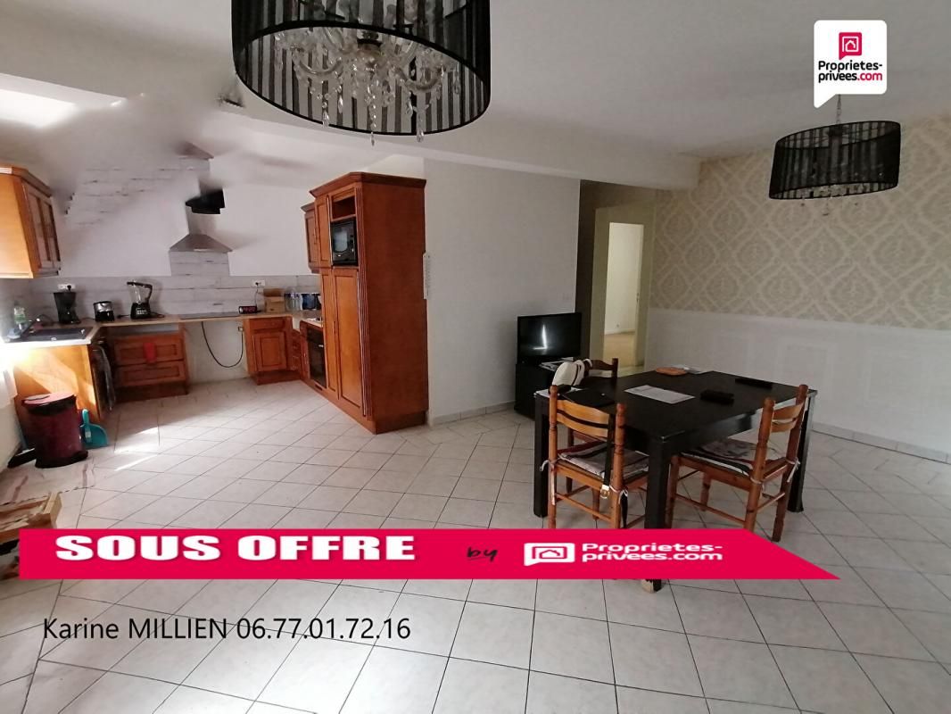 SAINT GEORGES MOTEL 27710 Maison de plain-pied - 2 chambres - combles aménageables - garage - terrain - 166 000 HAI