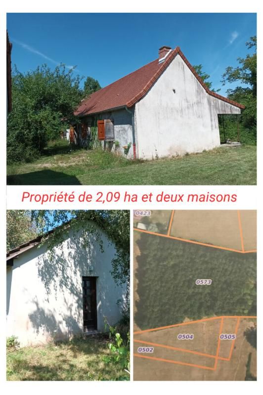 Propriété de 2.09 ha et 2 maisons