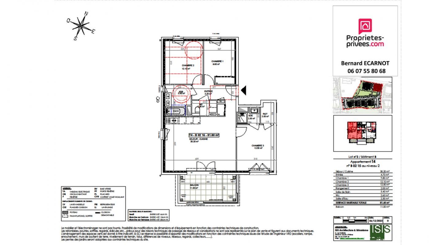 SAINT-PAUL-DE-VARCES Appartement T4 St Paul De Varces 81.60 m2 4