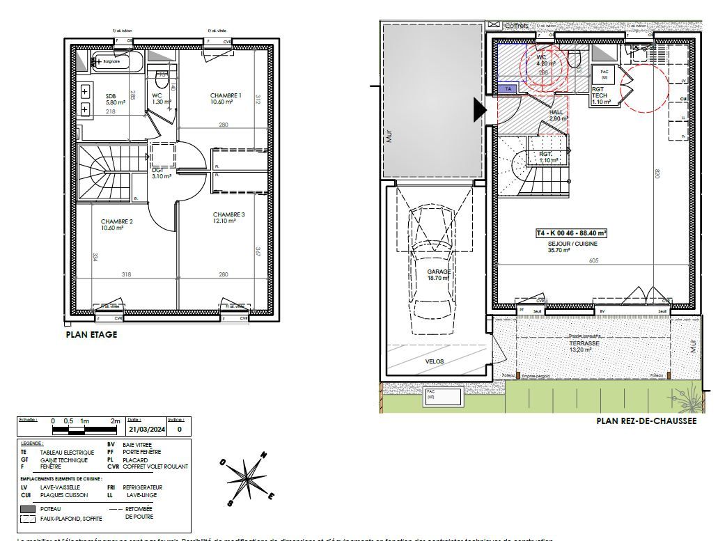 SAINT-PAUL-DE-VARCES Maison 4 pièces sur 2 niveaux avec garage 3