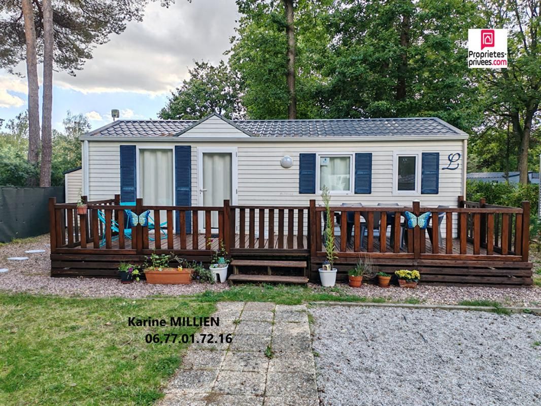 Mobil home aménagé, équipé et son terrain en pleine propriété - 2 chambres - Cabanon de jardin - Terrain - 66990 HAI