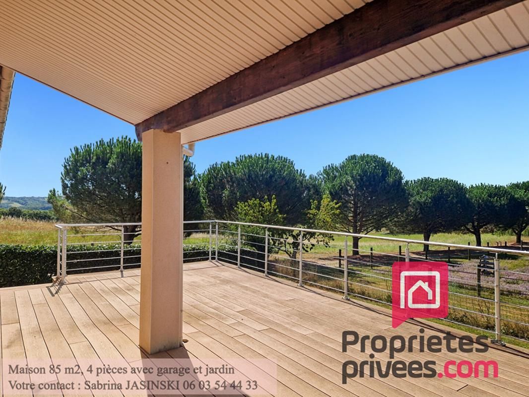 Maison 85 m2, 4 pièces avec garage et jardin