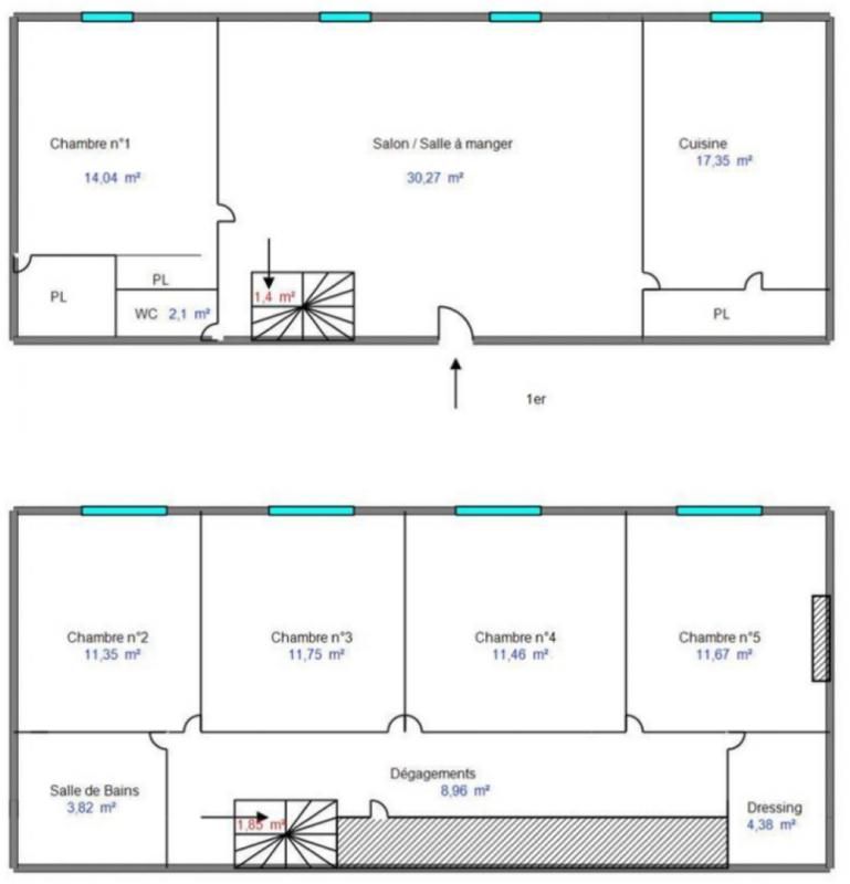 SAINT-ETIENNE Appartement Locatif 128 m2 2