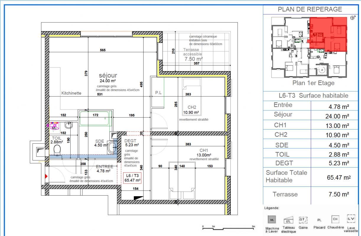 VETRAZ-MONTHOUX Appartement Vetraz Monthoux 3 pièce(s) 65.94 m2 2