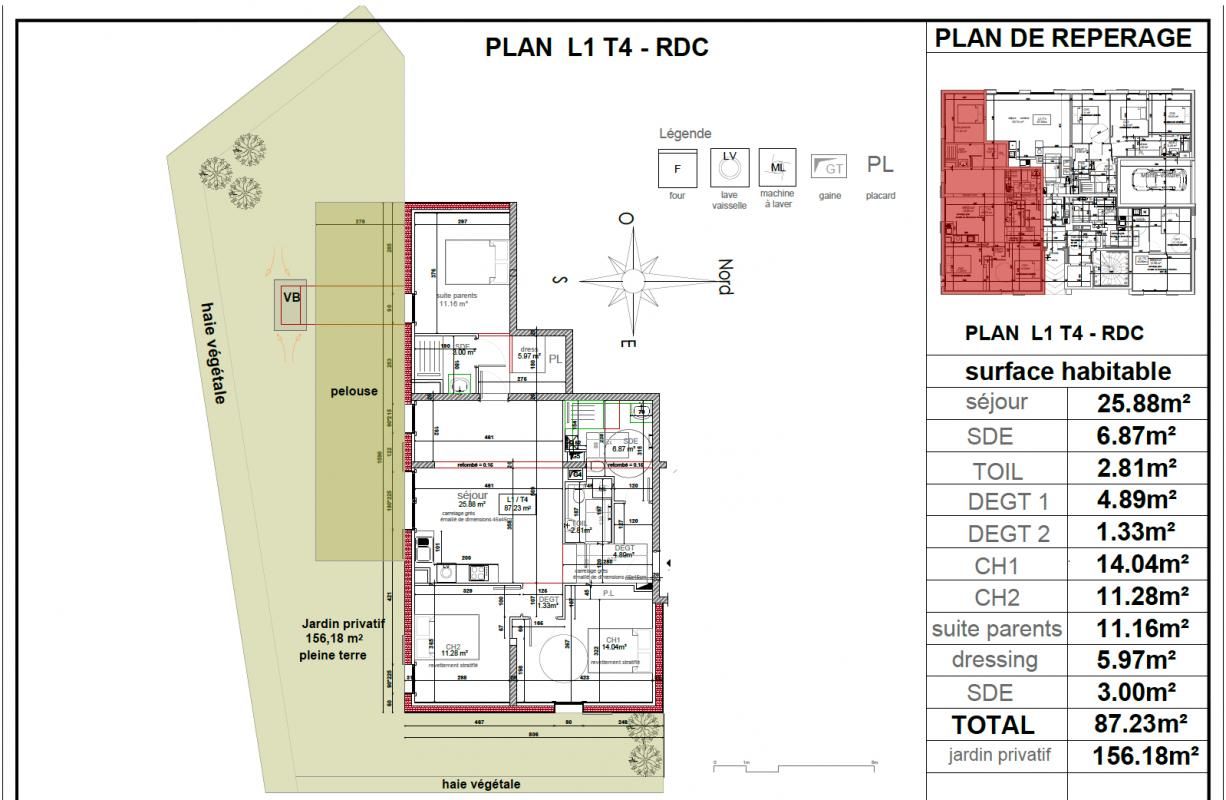 VETRAZ-MONTHOUX Appartement Vetraz Monthoux 4 pièce(s) 87.23 m2 2