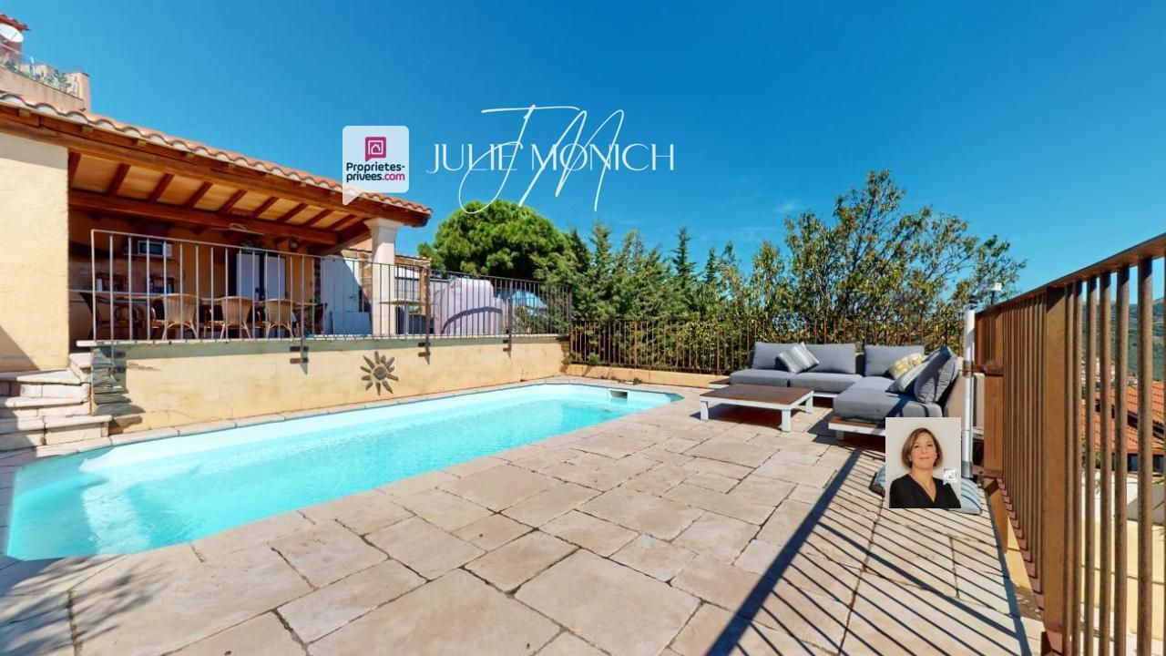 3 chambres, terrasse, garage, piscine, vue dégagée