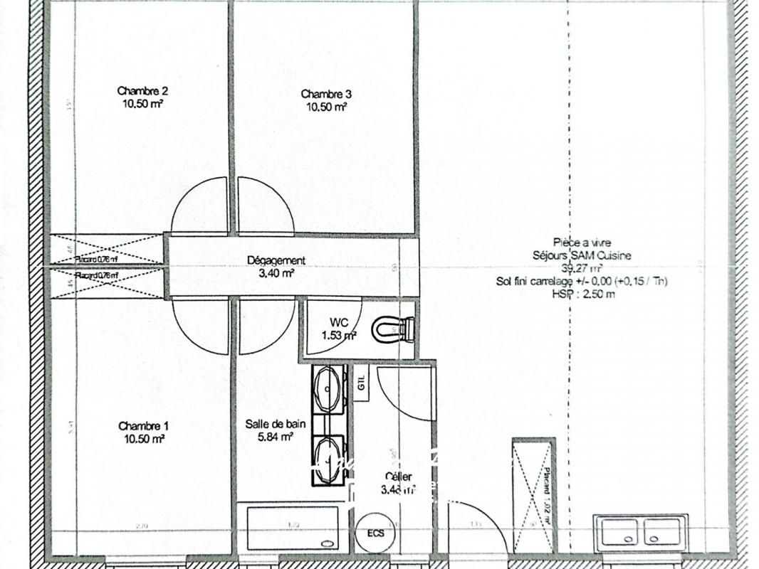 SAINT-SEURIN-SUR-L'ISLE Pavillon récent 90m², jardin cloture 3