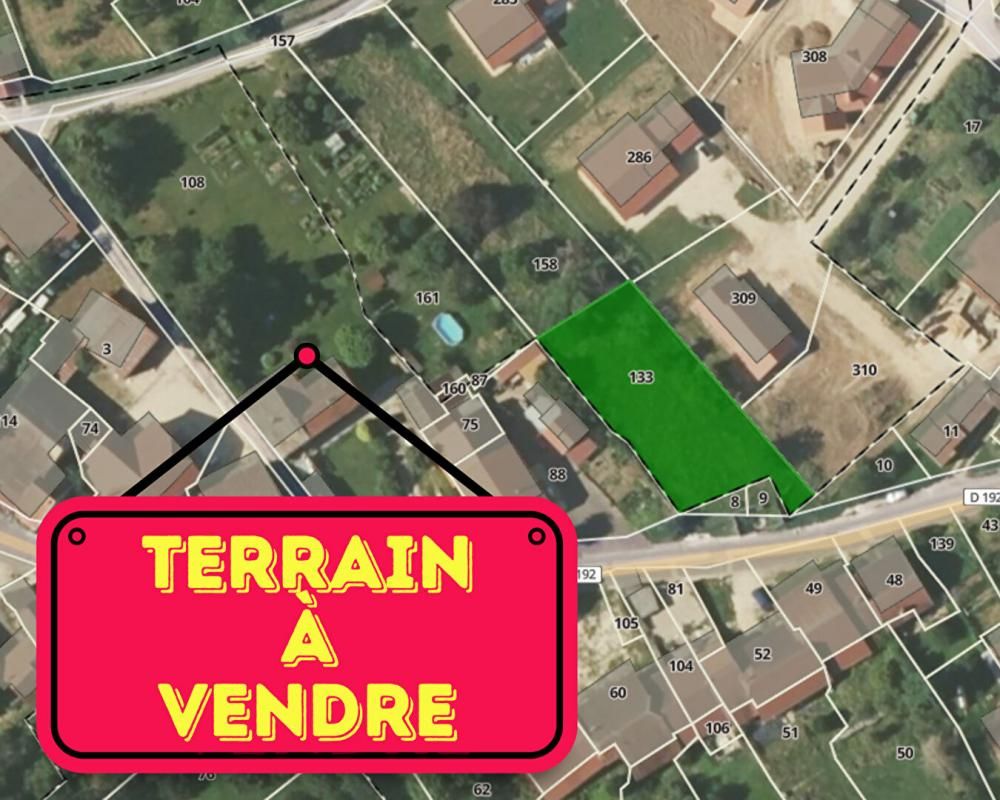 70190 - RECOLOGNE LES RIOZ - Terrain 1054 m² - Prix : 28000 honoraires charge vendeur