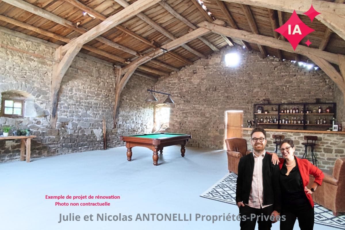 DUNIERES Entre Dunières 43220  et Saint Romain Lachalm 43620 Maison de Maitre environ 230m² habitables avec granges à rénover sur 1 hectare de terrain 3