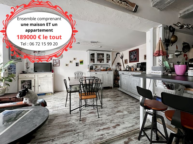 FRETIGNEY-ET-VELLOREILLE 70130 - FRETIGNEY ET VELLOREILLE - Maison 158 m² + Appartement 83 m² - Prix : 189000 honoraires charge vendeur 2