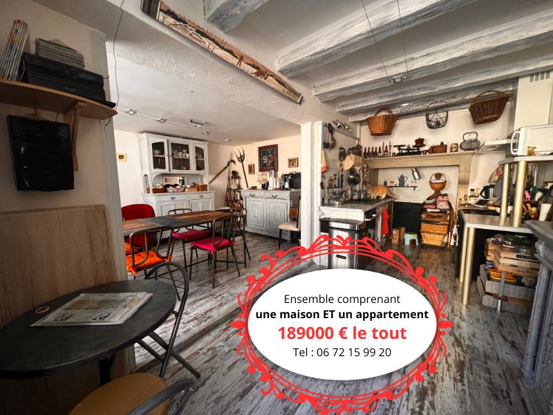 FRETIGNEY-ET-VELLOREILLE 70130 - FRETIGNEY ET VELLOREILLE - Maison 158 m² + Appartement 83 m² - Prix : 189000 honoraires charge vendeur 3