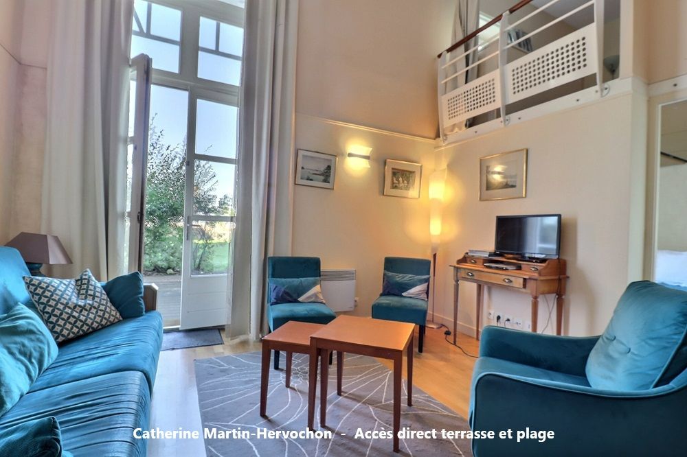 LE CROISIC Face mer accès direct plage, Appartement 1 chambre + vaste espace couchage en mezzanine 3