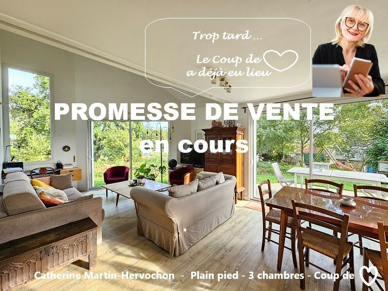 Maison de plain-pied de 3 chambres lumineuse au calme sous garantie décennale