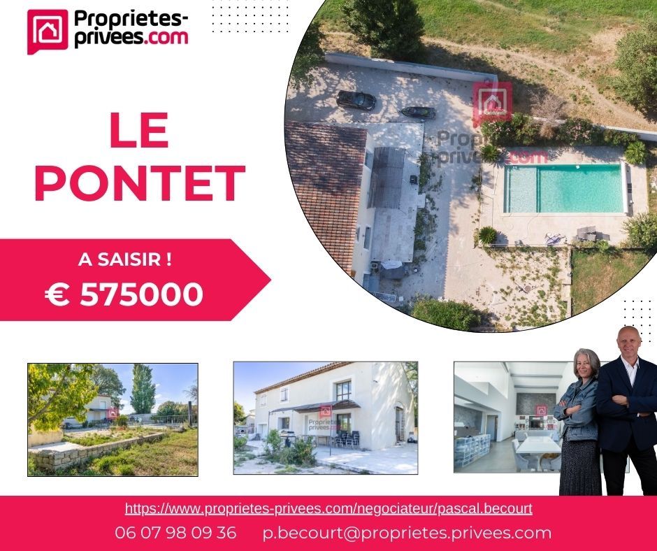 LE PONTET Le Pontet 84130: Villa avec piscine 4 chambres 240 m2, 1200m2 de terrain 2