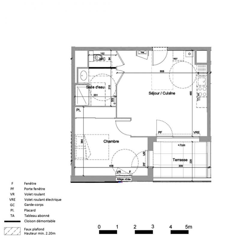 JASSANS-RIOTTIER Appartement Jassans Riottier 2 pièce(s) 42.27 m2 3