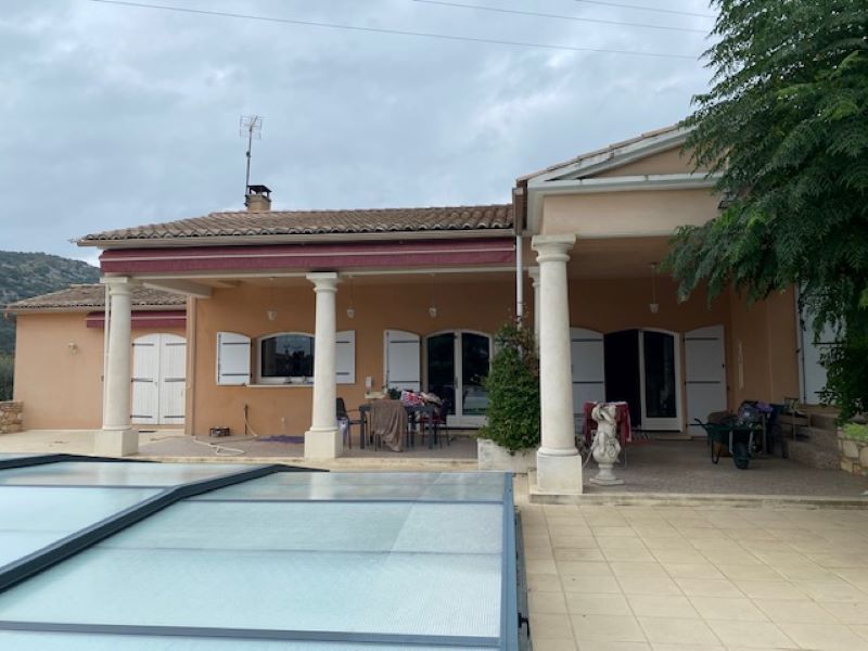 Villa 184m², 5 chambres, terrain 1635m², Piscine,Garage à Saint martin d'ardèche 585 000HAI