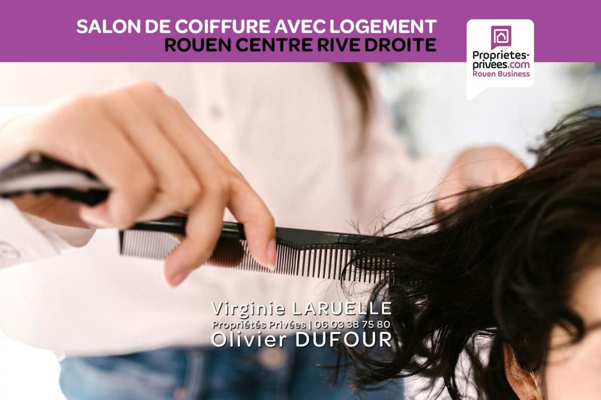 Rouen centre rive droite - Salon de coiffure mixte et logement