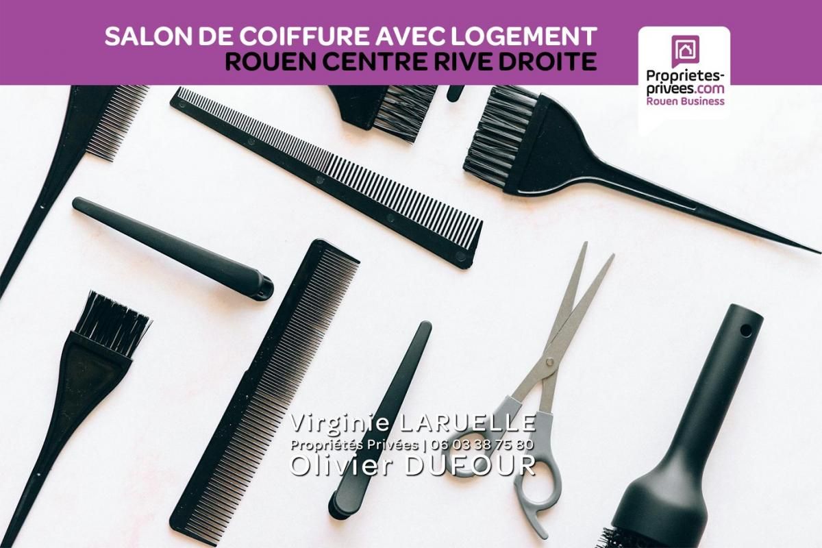 ROUEN Rouen centre rive droite - Salon de coiffure mixte et logement 3