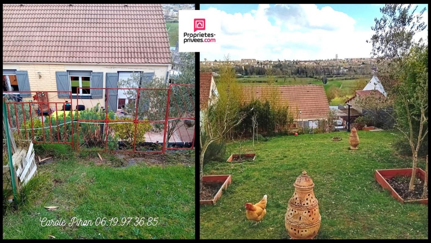 VERNOUILLET Maison de plain-pied avec vue imprenable à 5 min de la gare de Dreux. 3 chambres 2
