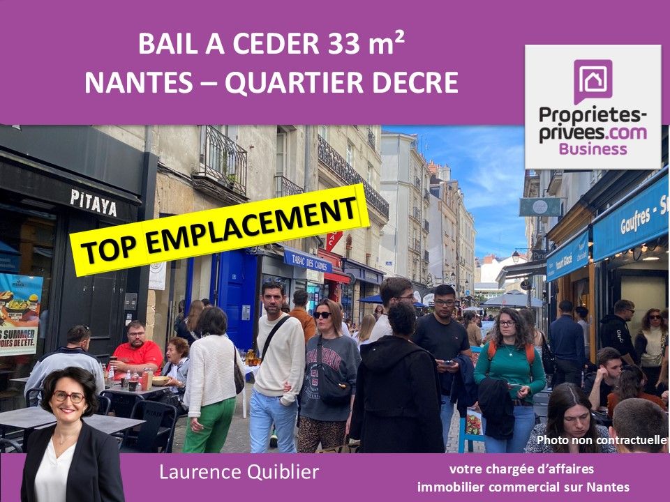 NANTES 44000 NANTES, QUARTIER DECRE - BAIL A CEDER, LOCAL COMMERCIAL 33 M² 1