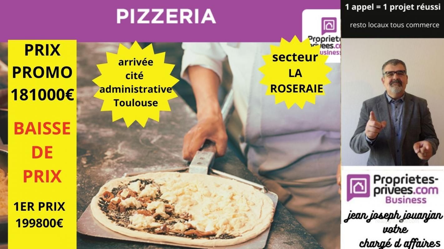 31500 TOULOUSE - RESTAURANT, PIZZERIA 50 COUVERTS