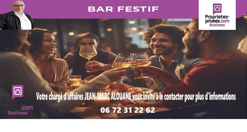 SETE 34200 SETE - BAR, CREPERIE, GLACE, SNACKING, SALADERIE avec LOGEMENT 3