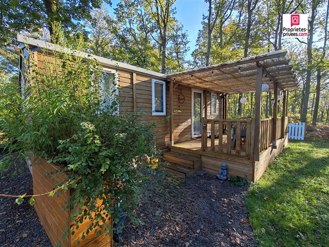 MARCILLY SUR EURE Mobil home en bois entièrement rénové avec son terrain en pleine propriété - 3 chambres - Cabanon de jardin - Terrain - 83000 HAI