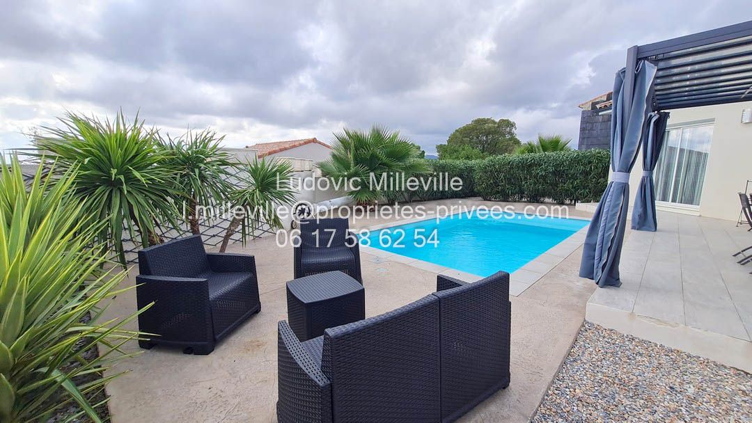 AUTIGNAC jolie villa 90m² sur 465 m² avec vue sur les montagnes 2