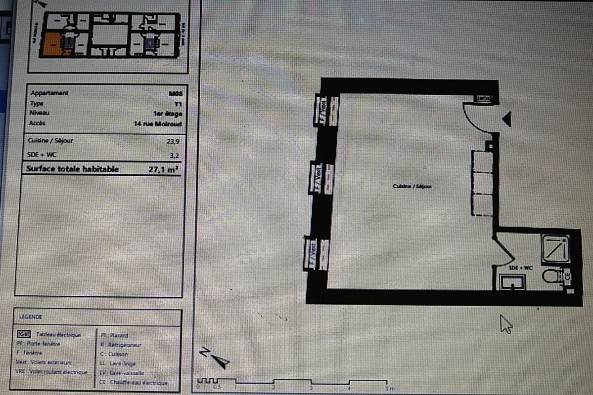 TOULOUSE Studio  27.10 m2 2