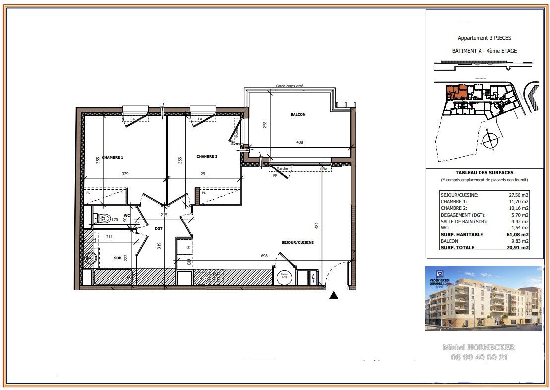 BEZIERS T3 avec balcon, en plein coeur du centre-ville dynamique 3