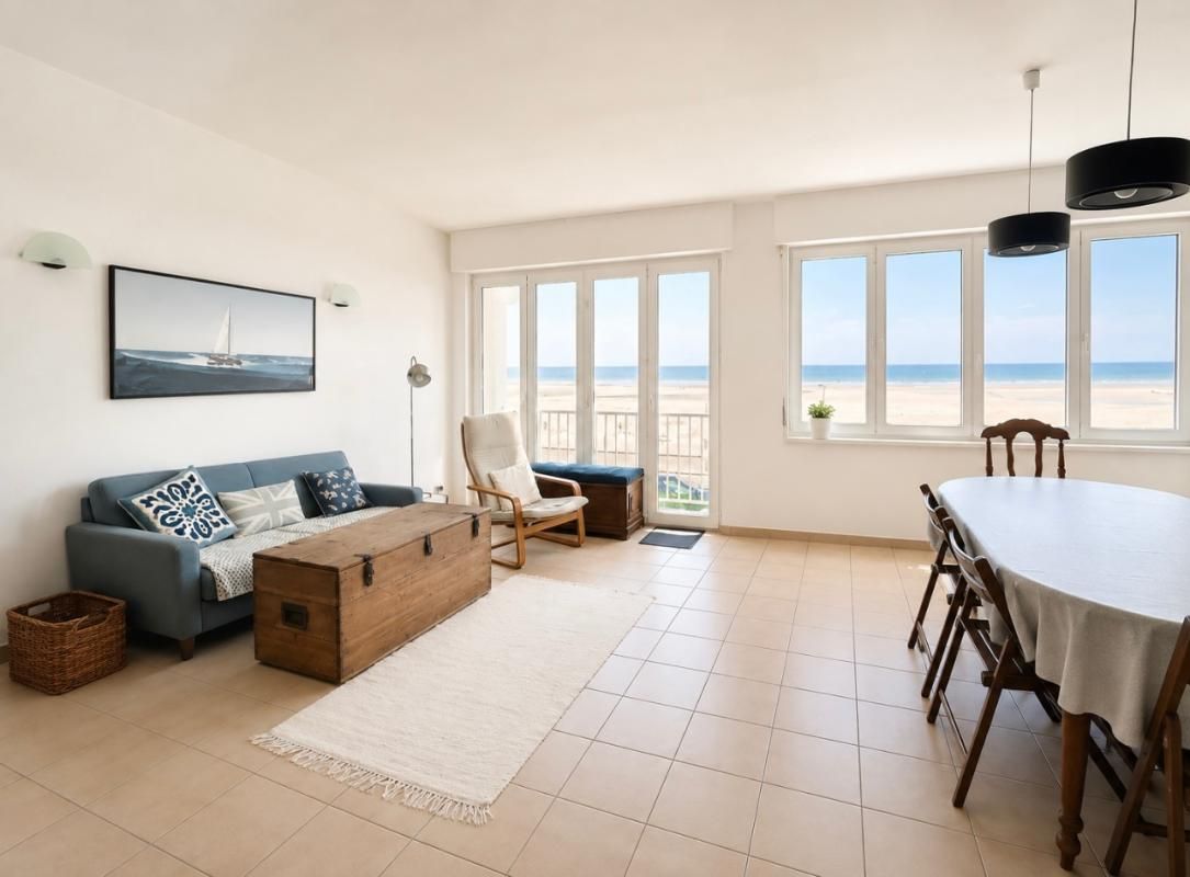 HARDELOT PLAGE Appartement face mer 3 chambres  88 m2 garage et parking 2