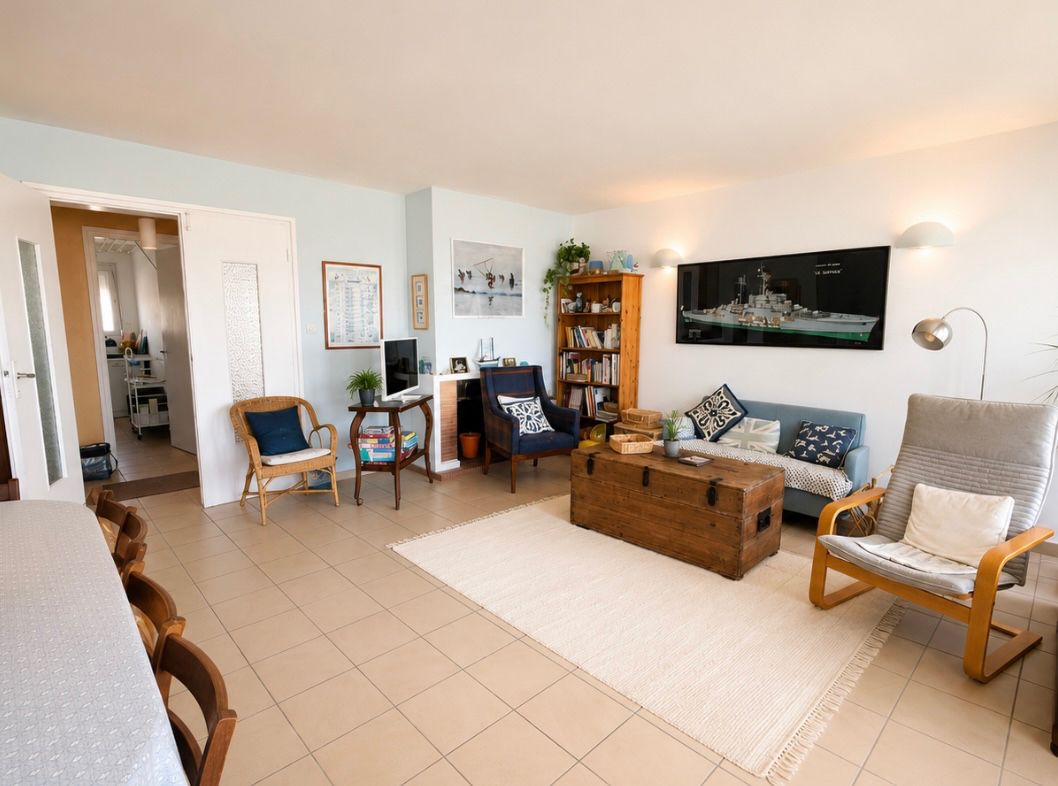 HARDELOT PLAGE Appartement face mer 3 chambres  88 m2 garage et parking 3