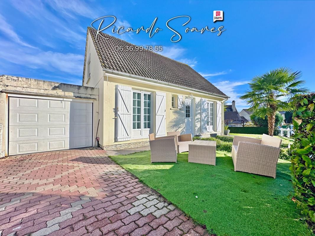 60160 FONDS DE MONTATAIRE / MAISON 96m2 au sol / 3 ou 4 CHAMBRES / PIECE DE VIE 45m2 / SOUS-SOL TOTAL / GARAGE / TERRASSE / TERRAIN 365m2