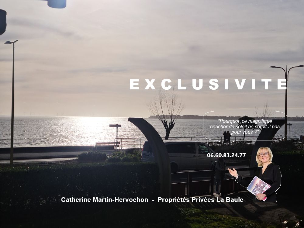 Appartement La Baule T2 vue latérale mer avec garage et cave proche commerces