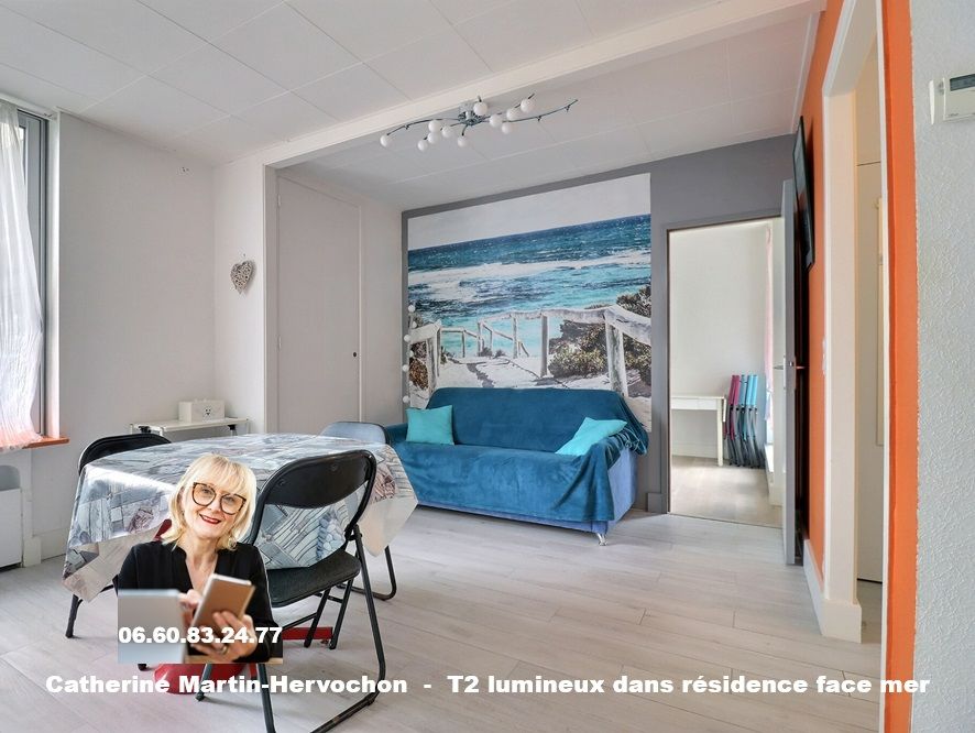 LA BAULE-ESCOUBLAC Appartement La Baule T2 vue latérale mer avec garage et cave proche commerces 4