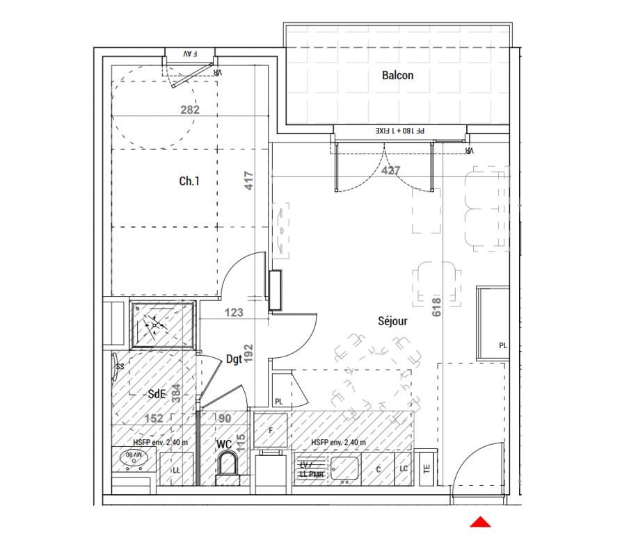 SATHONAY-CAMP Appartement Sathonay Camp 2 pièce(s) 46 M² 3