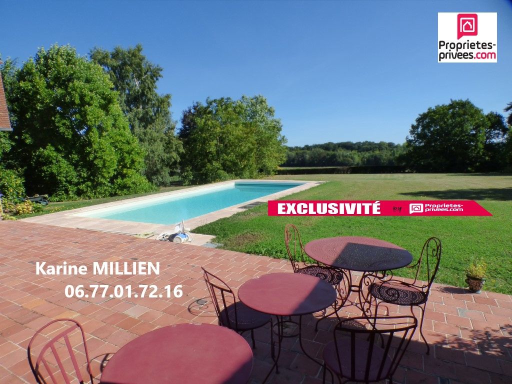 MUZY MUZY 27650 Maison individuelle sur env. 74000 m² de terrain avec piscine 11x5 chauffée et sécurisée - 1 étage - 5 chambres - Garage - 488 000 HAI 2