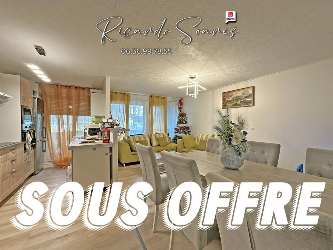 60160 MONTATAIRE / APPT 79m2 / 3 CHAMBRES / SEJOUR DOUBLE / 2 BALCONS